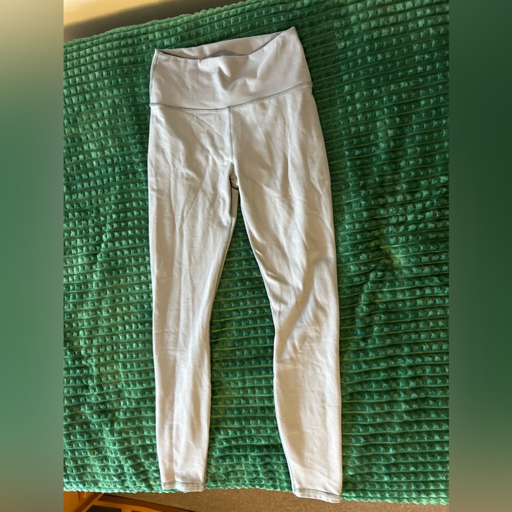 Fabletics power hold light blue leggings, size small